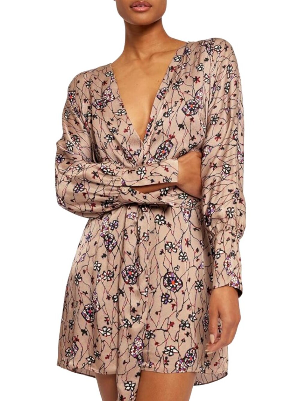 Joie | Ronnie Mini Dress in Natural/Multi